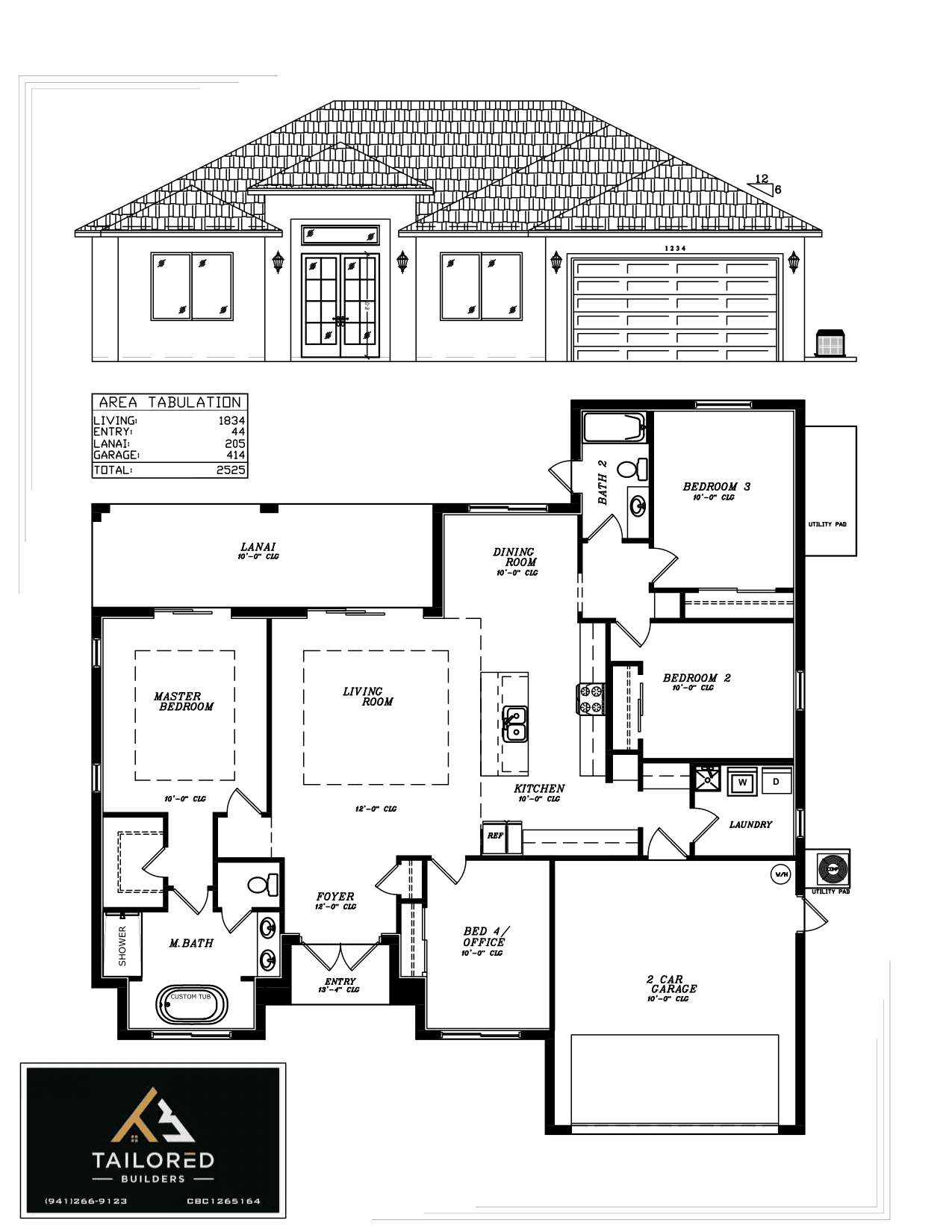 1,832 sq ft floor plan