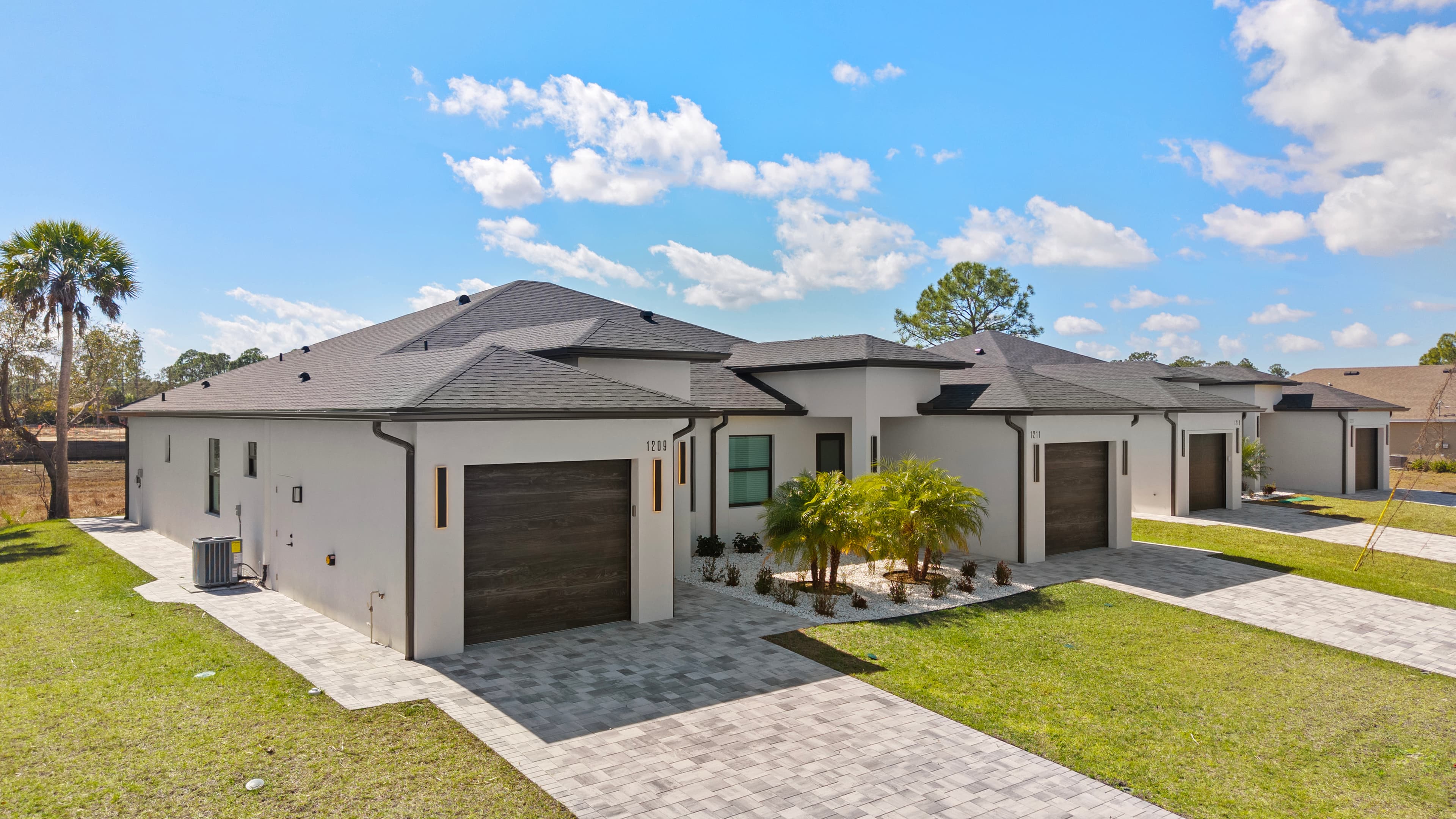 Duplex at Gardenside Cir — exterior view