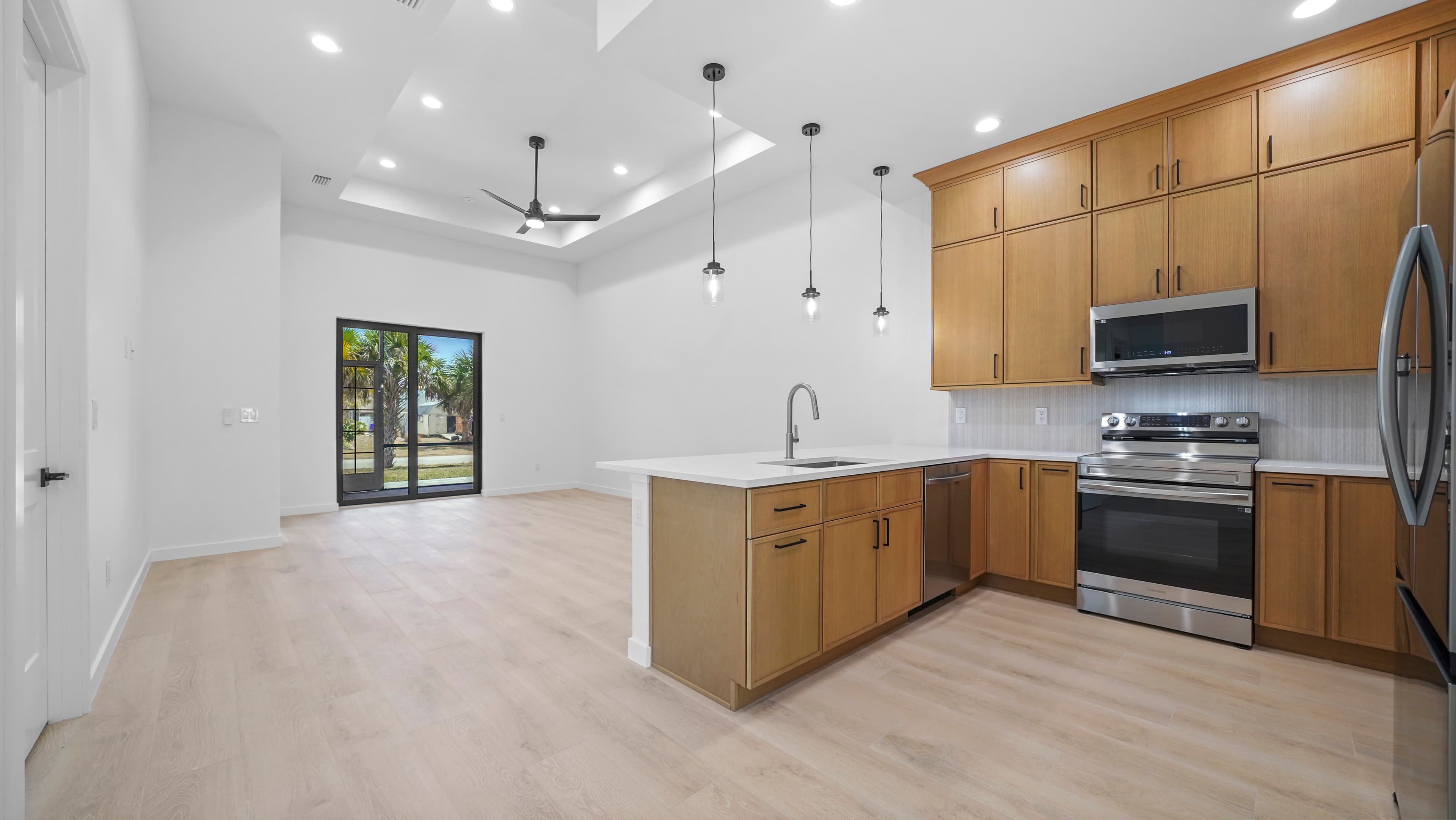 Duplex at Gorham St — living room