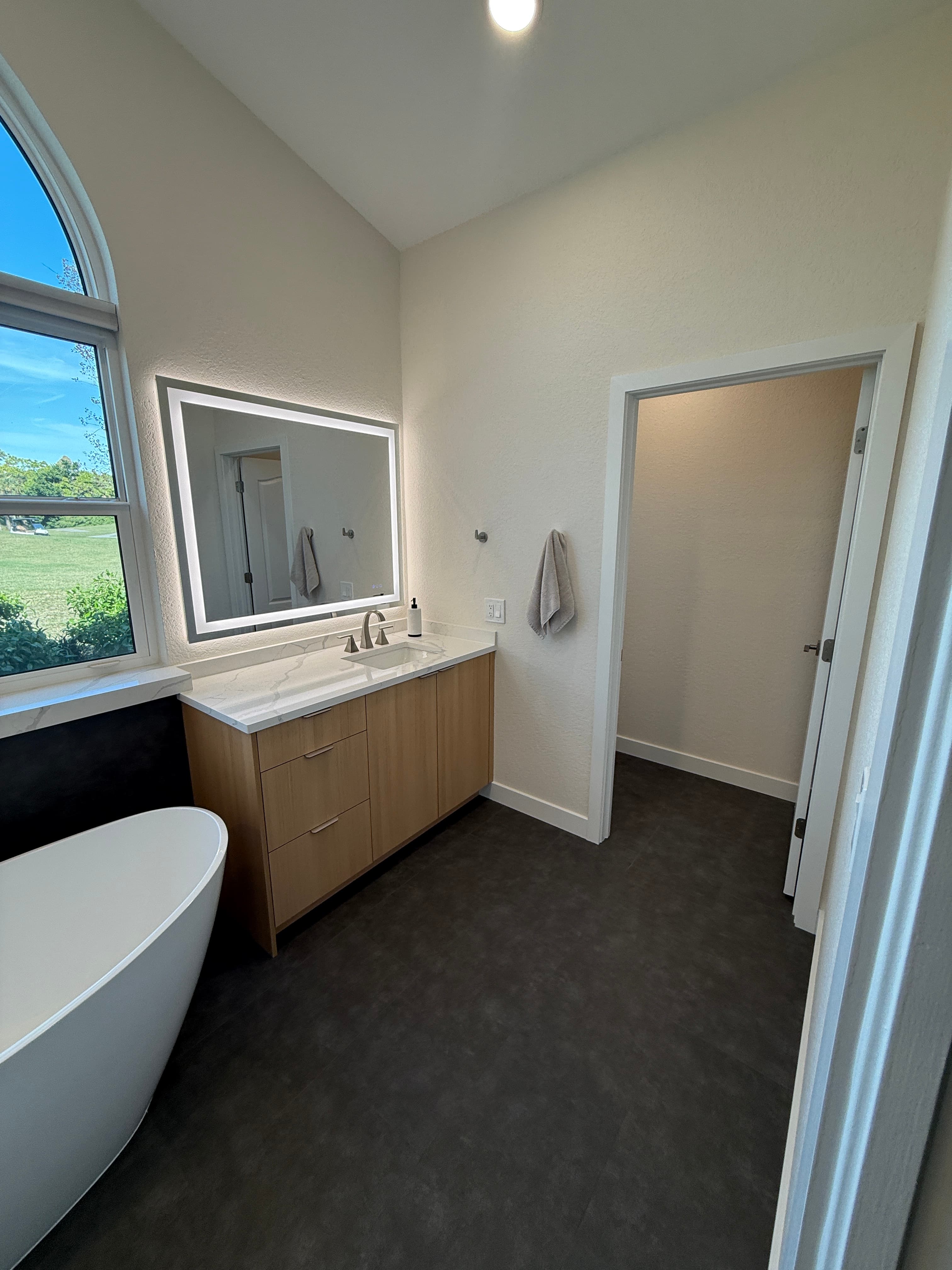 Contemporary bathroom renovation with quality finishes