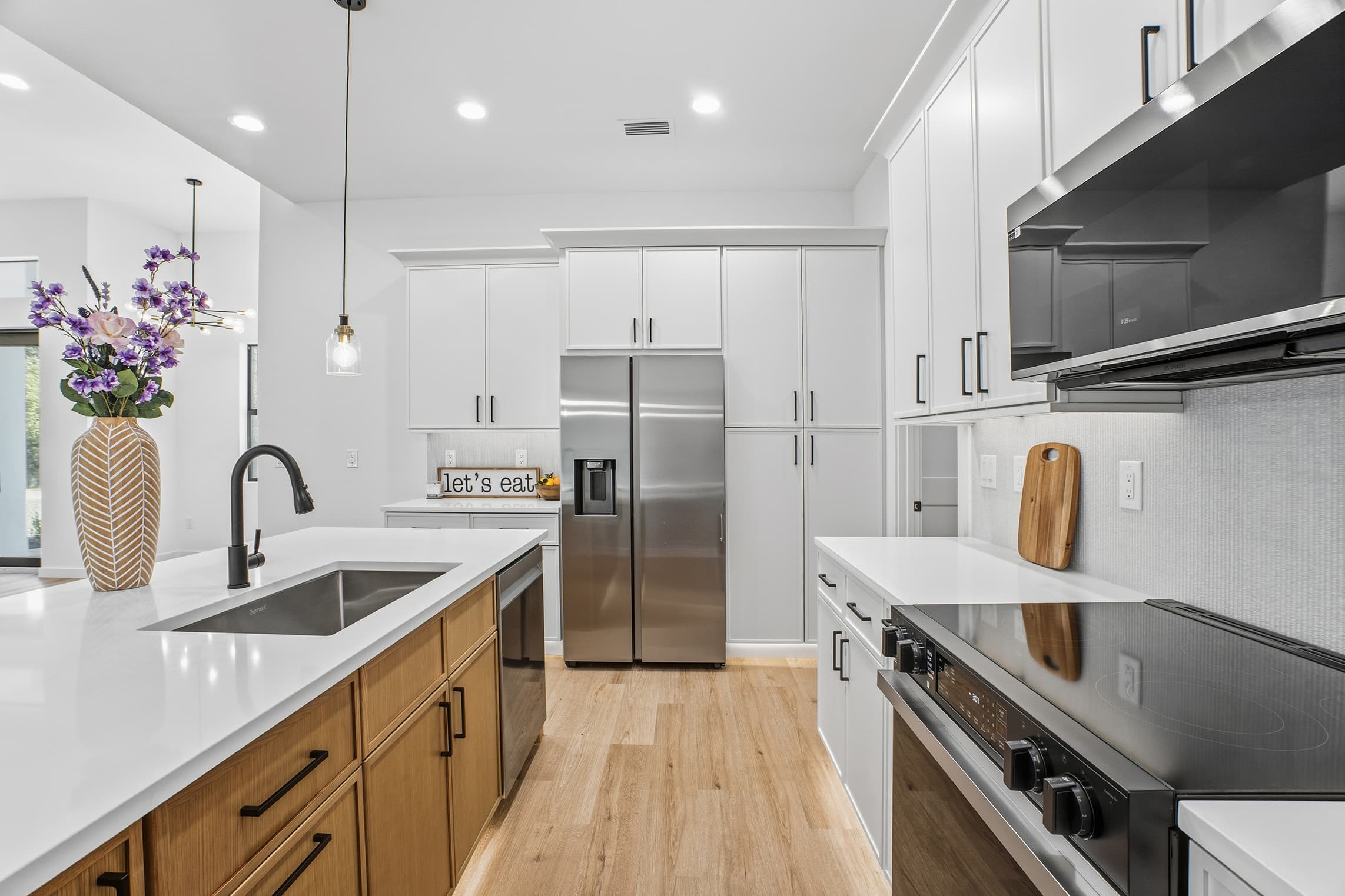 Modern kitchen remodel with custom millwork